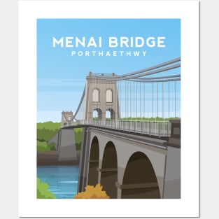 Menai Bridge, Anglesey - North Wales Posters and Art